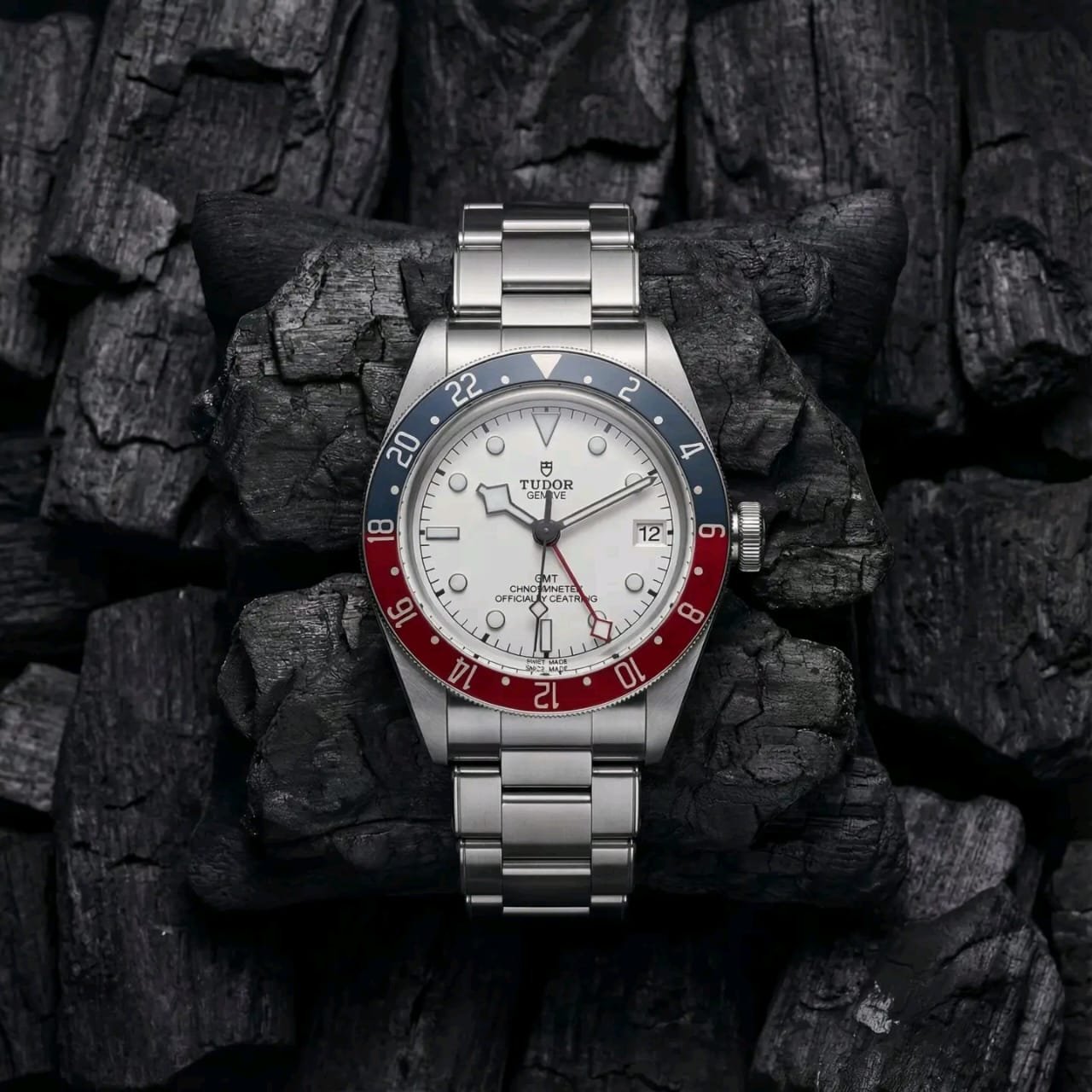 Tudor Black Bay GMT 79830RB Pepsi White Full Hero View 2025 – Rolex Watch Box