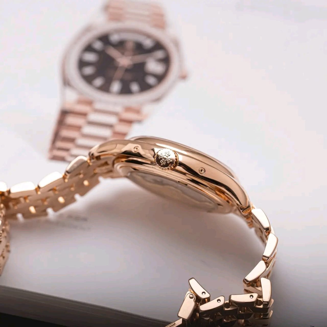 Patek Philippe 5146/1R-001 Rose Gold Case Side Profile – Rolex Watch Women