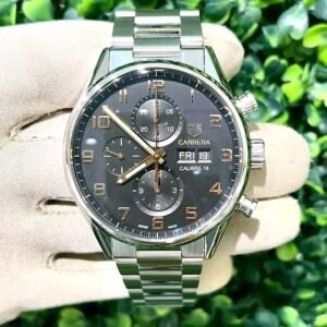 diving watch luxury TAG Heuer Carrera CV2A1AB Black Dial Chronograph Close-Up – Diving Watch Luxury