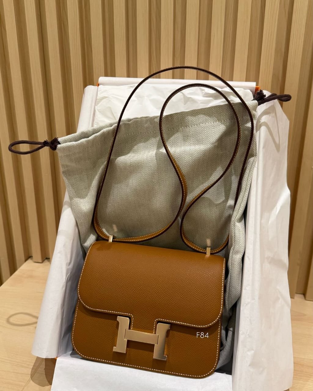 Hermès Constance 18 Gold Rose Gold Hardware Full Set Accessories