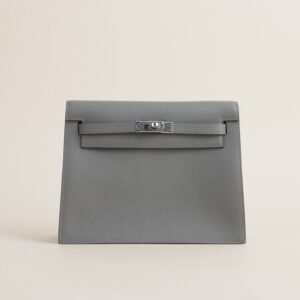 Hermès Kelly Danse Evercolor Vert Amande Front Flap PHW\ crossbody kate spade handbags​