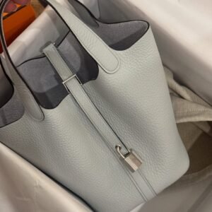 hermes picotin 18​ Bleu Pale Front Strap Padlock PHW hermes picotin​