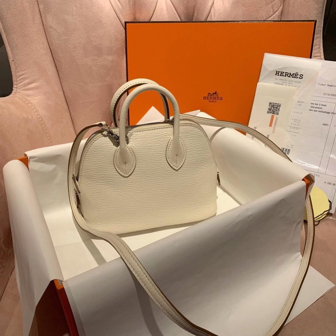 Hermès Mini Bolide 19 Front Signature Zipper Design