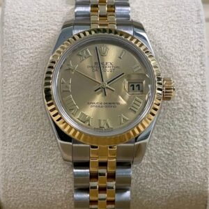 gold steel watches Rolex Lady-Datejust 179173 Full Front View