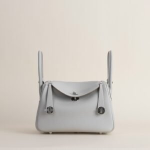 Hermès Lindy 26cm Pearl Gray Front Big Eyes Handles Bridal bridal handbags and purses​