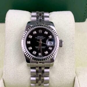 Rolex Ladies Datejust 179174 Front View ladies silver metal watches