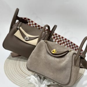 Hermès Mini Lindy 18 Gold vs Silver Hardware Detail Comparison ysl handbag shoulder​