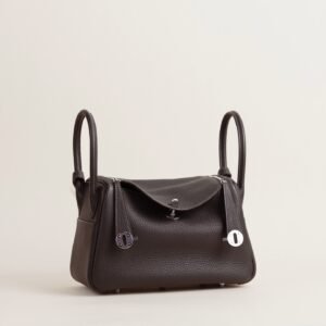 Hermès Lindy 26cm Palladium Hardware Detail Macro satchel handbags​