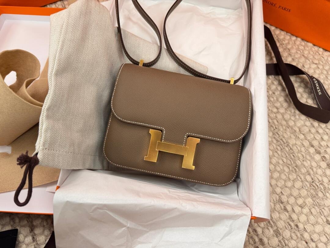Hermes mini Constance 18 Gold Rose Gold Hardware Full Set - Image 11