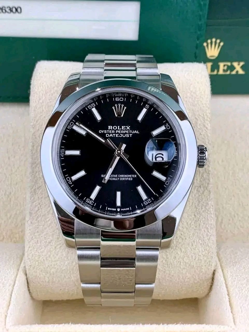 rolex face for apple watch 41mm Ref. 126300 Full Set with Box & Papers