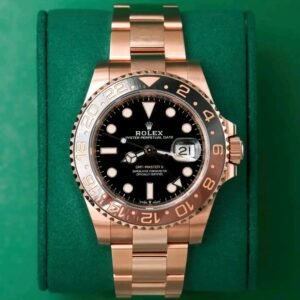 Rolex GMT-Master II Rootbeer Black Brown Bezel Close-Upwatch rolex oyster perpetual​