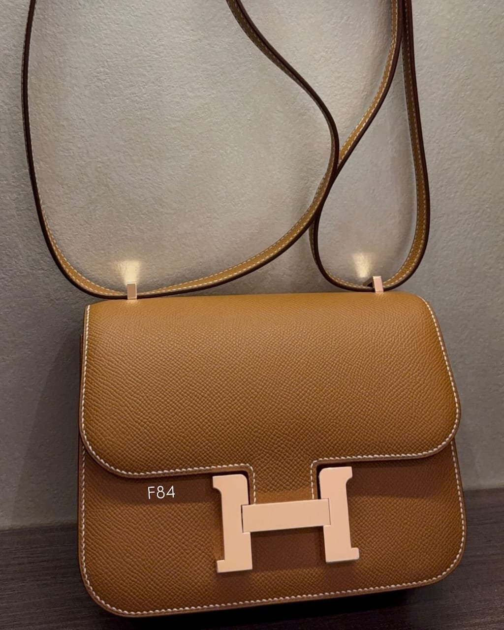 Hermès Constance 18 Gold Rose Gold Hardware Standing Silhouette