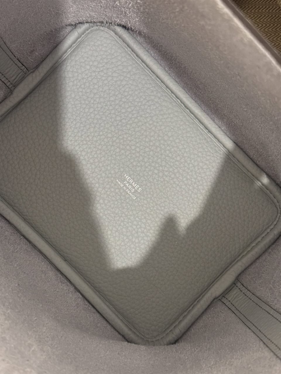 Hermès Picotin 18 Bleu Pale Interior Top Opening PHW