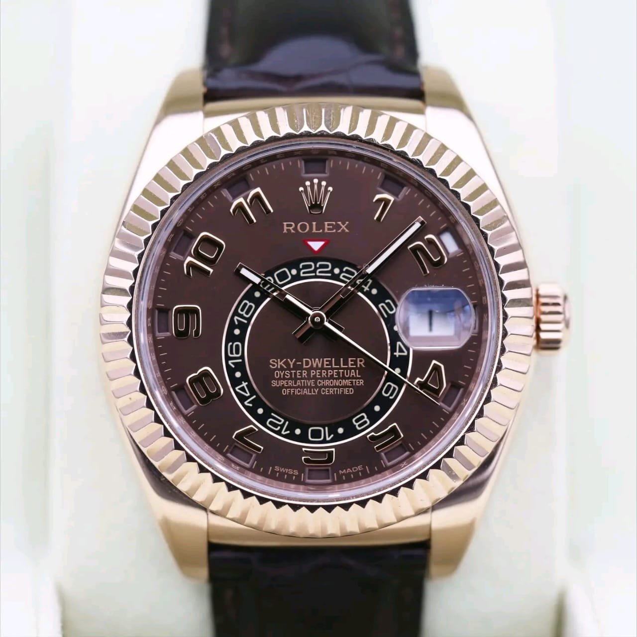 Rolex Sky-Dweller 326135 Arabic Dial Detail