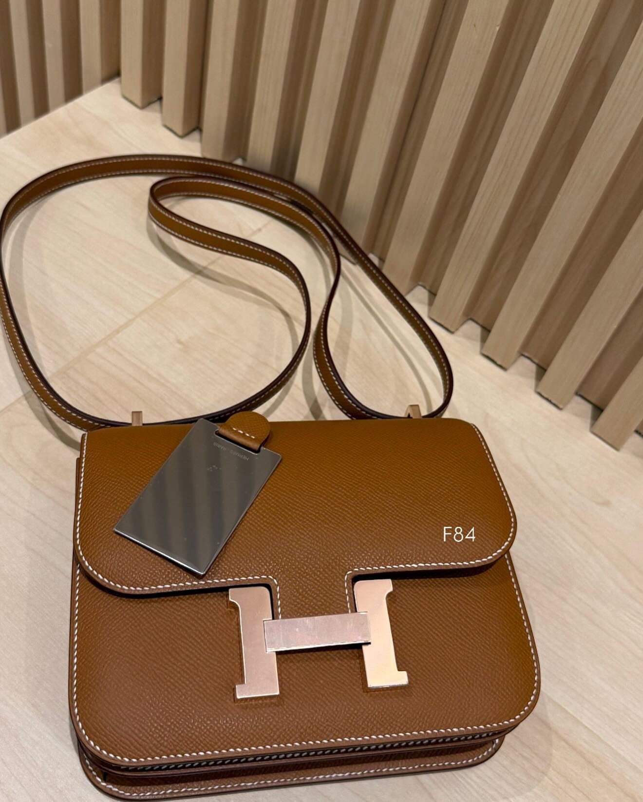 Hermès Constance 18 Gold Rose Gold Hardware Mini Bag