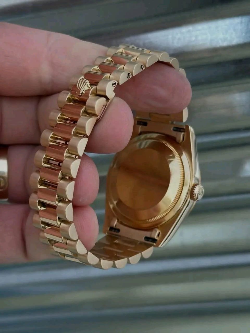 Rolex Day-Date 18238 Case Bottom View