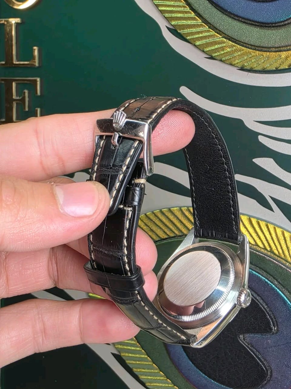 Rolex Datejust 16234 Steel Case Bottom View