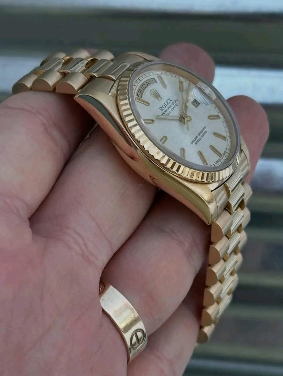 Rolex Day-Date 18238 Case Side Profile