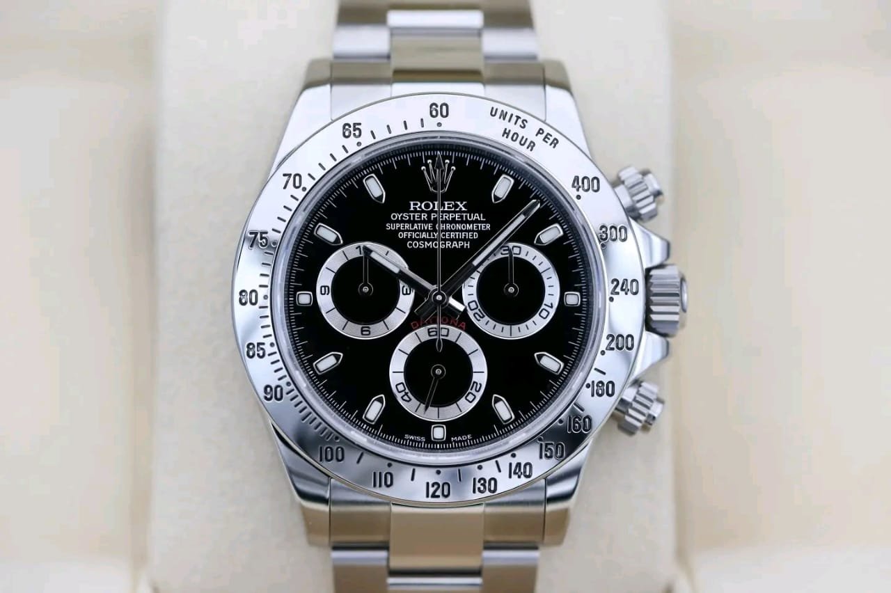 Rolex Daytona 116520 Chronograph Subdials Close-Up