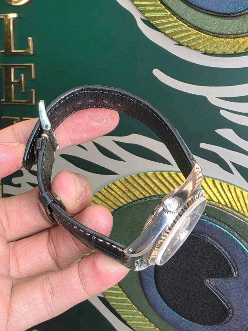 Rolex Datejust 16234 Crown Angle View