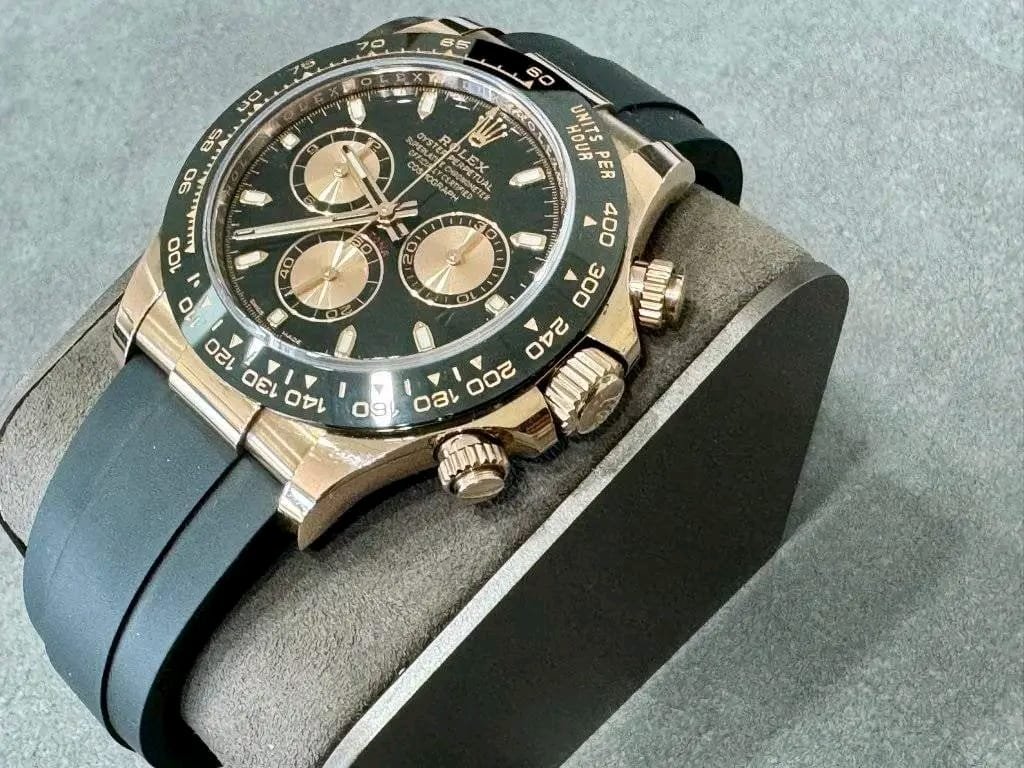 Rolex Daytona 116515LN Everose Gold Black Ceramic Bezel Green Dial Full Set - Image 6