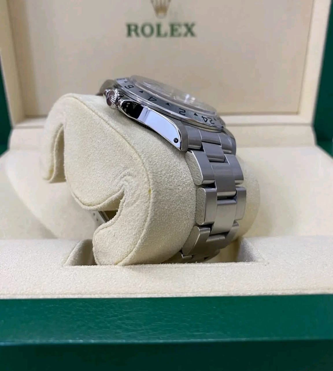 Rolex Explorer II 16570 Crown Detail