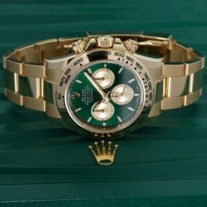 rolex green face Rolex Daytona 126508 Crown and Pushers Detail