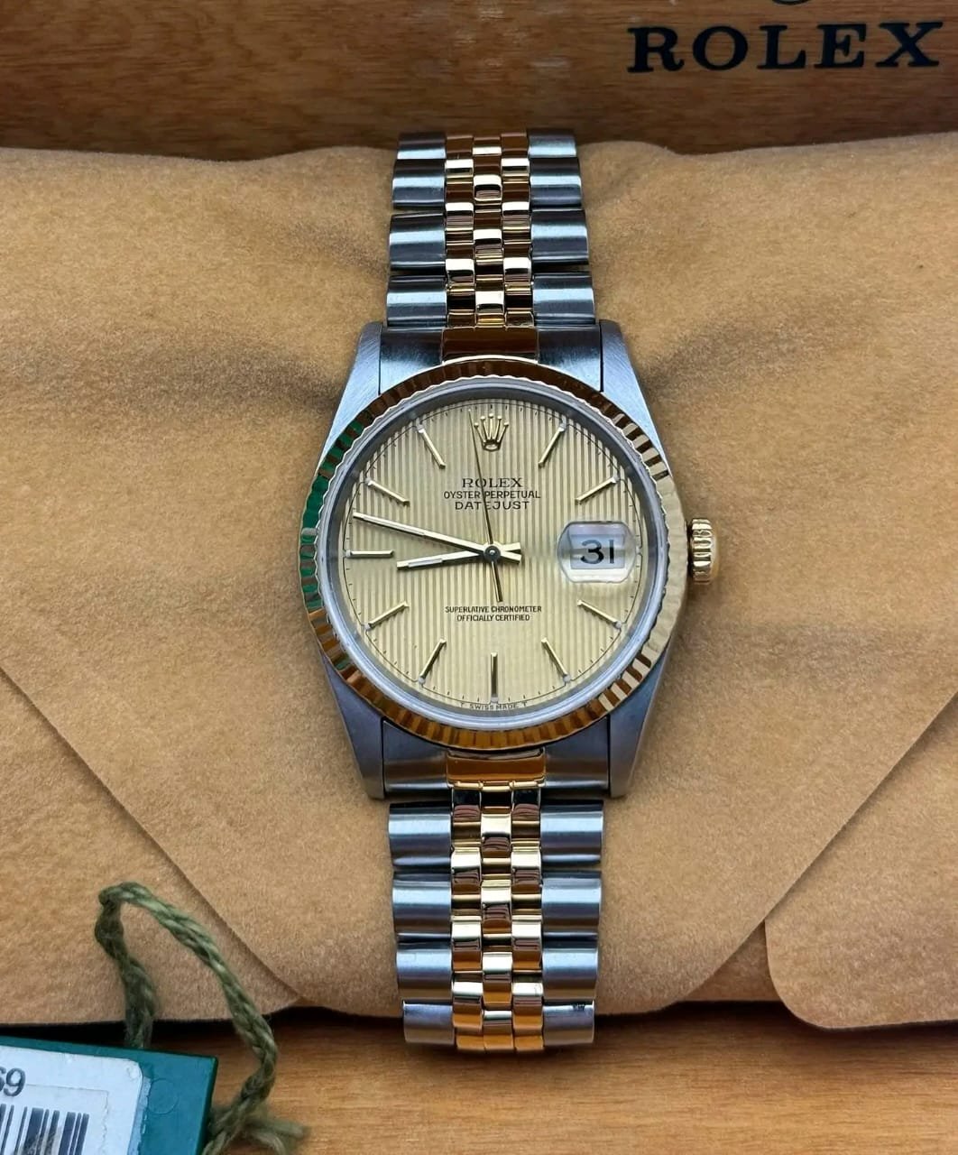 Rolex Datejust 16233 Dial Close-Up