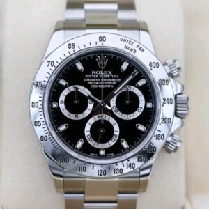 Rolex Daytona 116520 White Dial Close-Up gold watch women