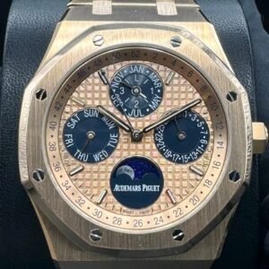 audemars piguet wrist watch price​ Audemars Piguet Royal Oak Perpetual Calendar Salmon Dial Close-Up