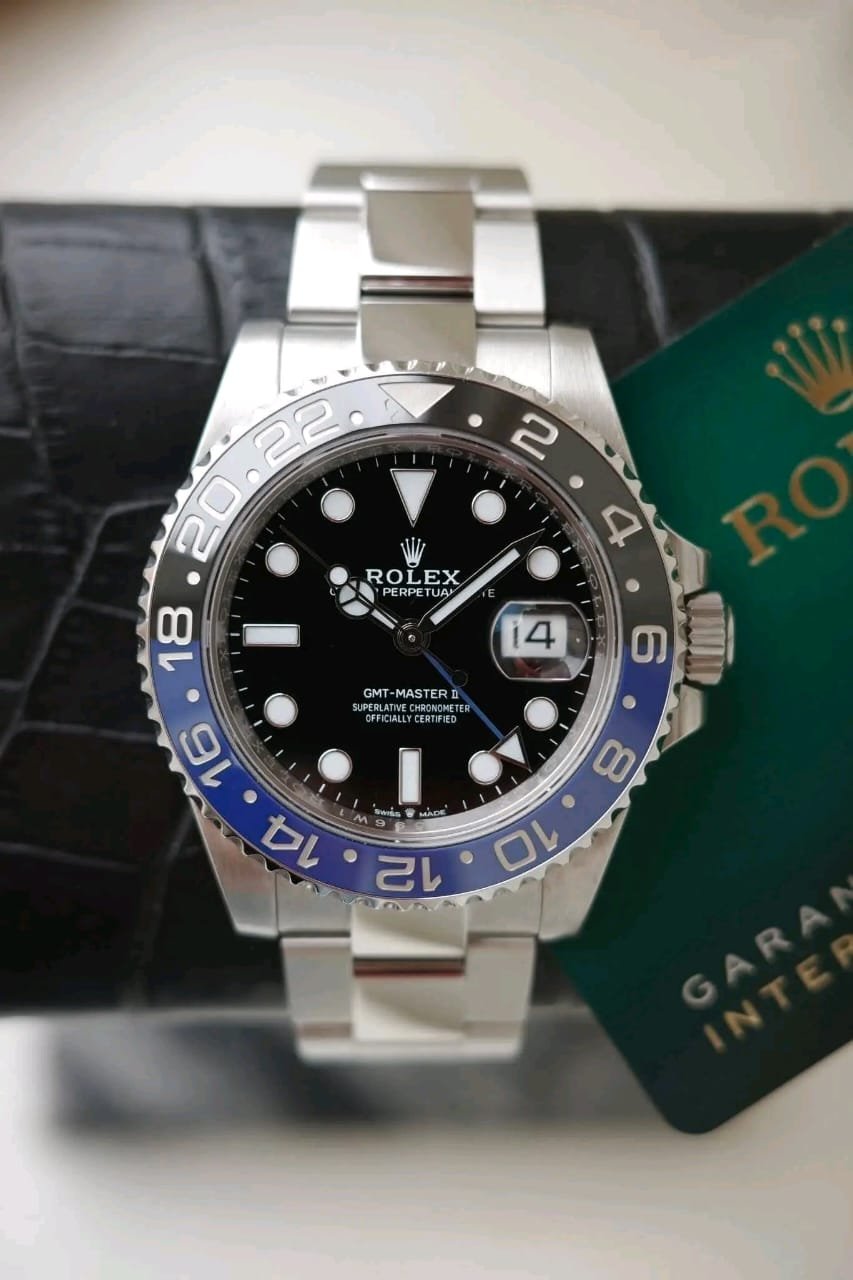 Rolex GMT-Master II 126710BLNR Dial Close-Up