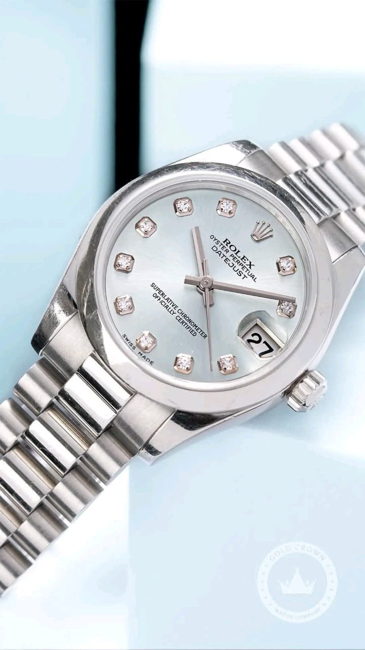 Rolex Datejust 178246 Fluted Bezel Close-Up
