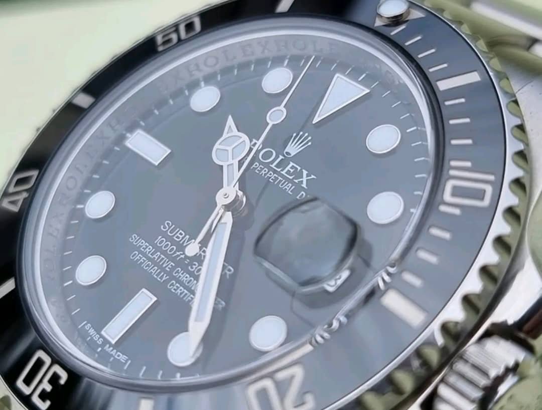 Pre Owned Rolex Submariner 116610LN Dial View
