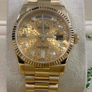 rolex bracelet​ Rolex Day-Date 118238 Diamond Hour Marker Detail