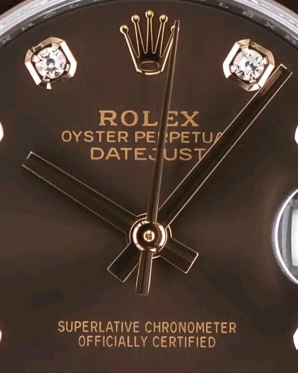Rolex Datejust 31mm Diamond Dot Marker Detail