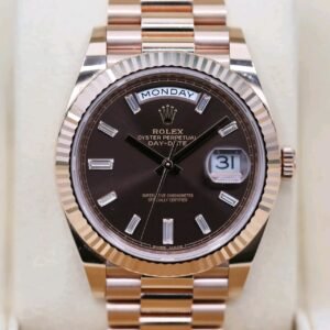 Rolex Day-Date 228235 Baguette Diamond Marker Detail rolex gold watches​