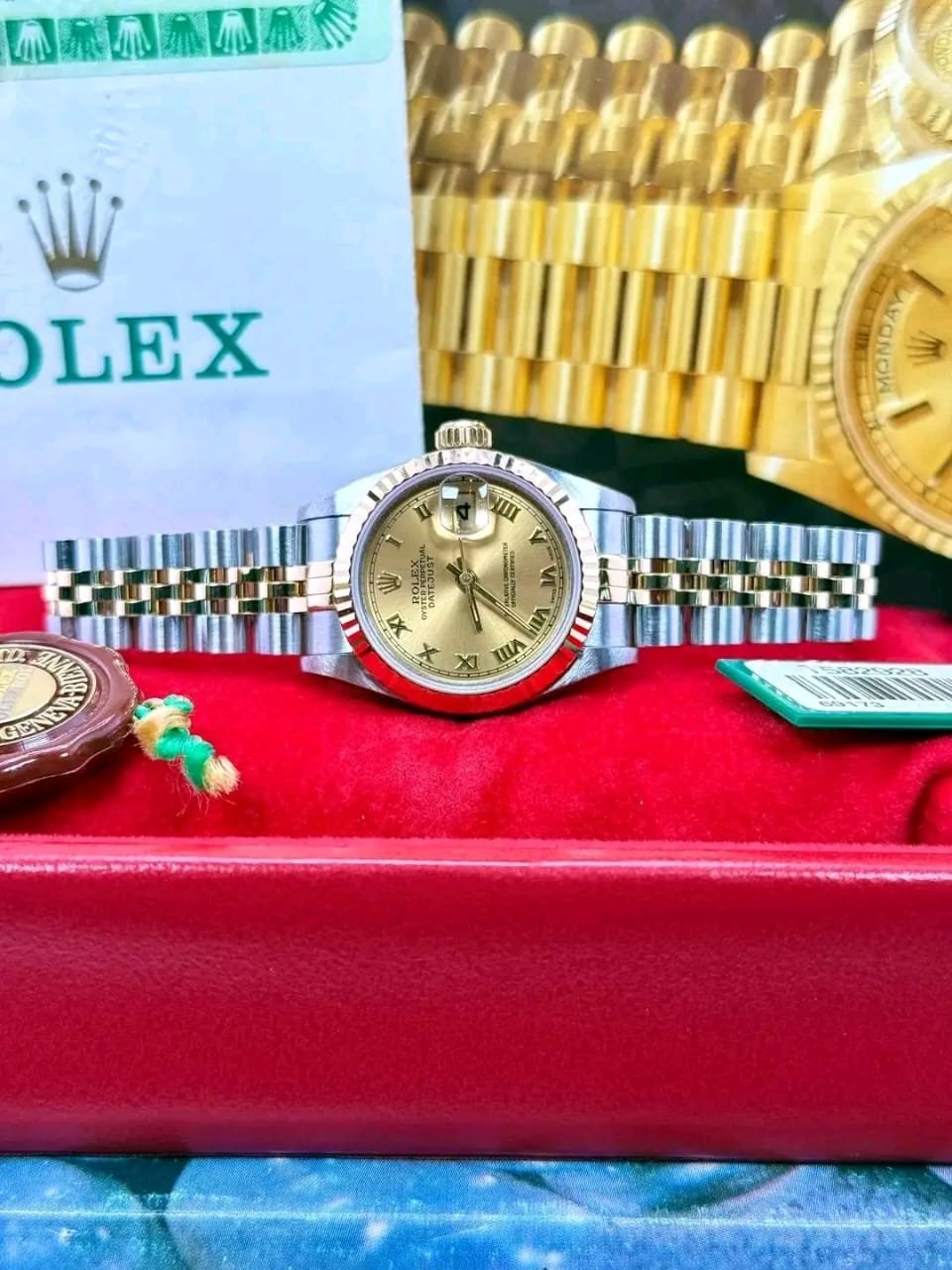 Rolex Ladies Datejust 179173 Front View watches in silver