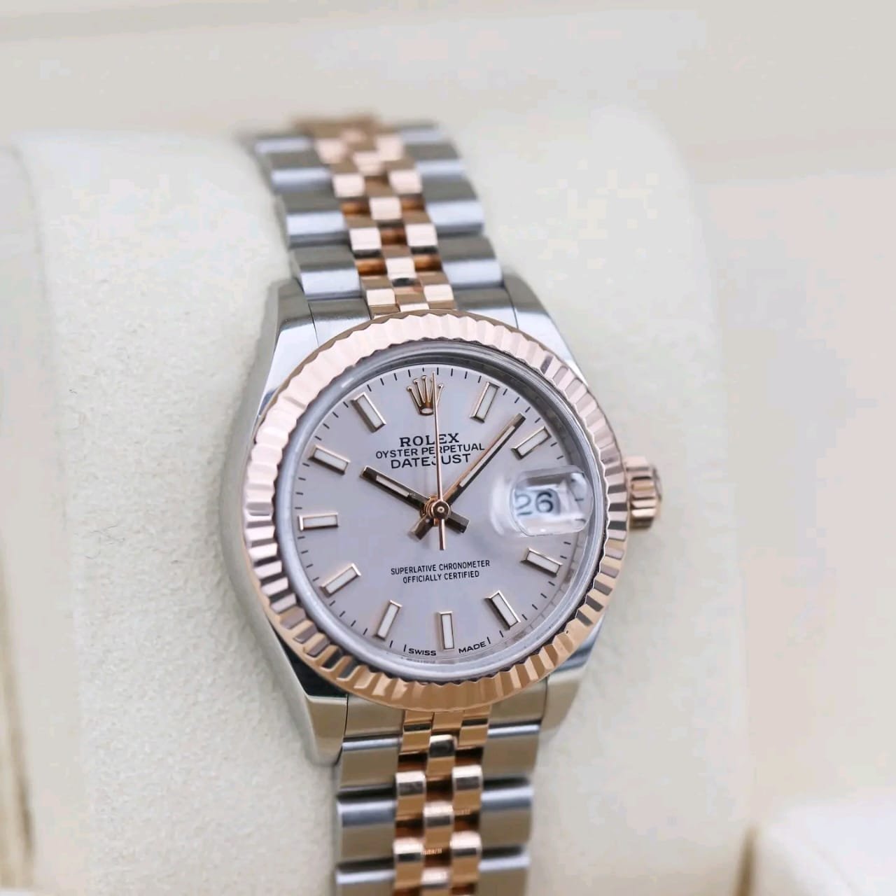 Rolex Datejust 279171 Front View stainless steel watch