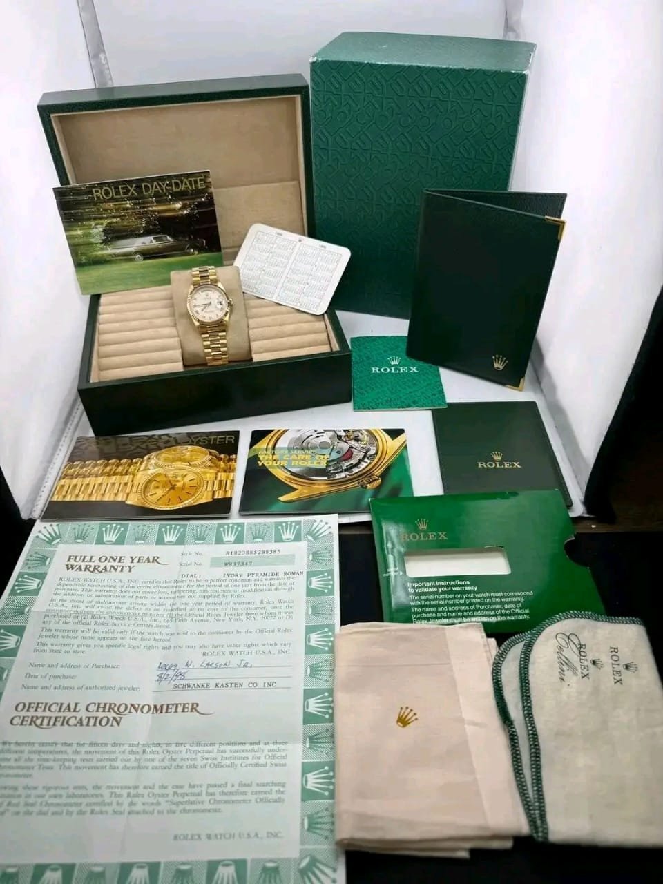 Rolex Day-Date 18238 Full Set Box