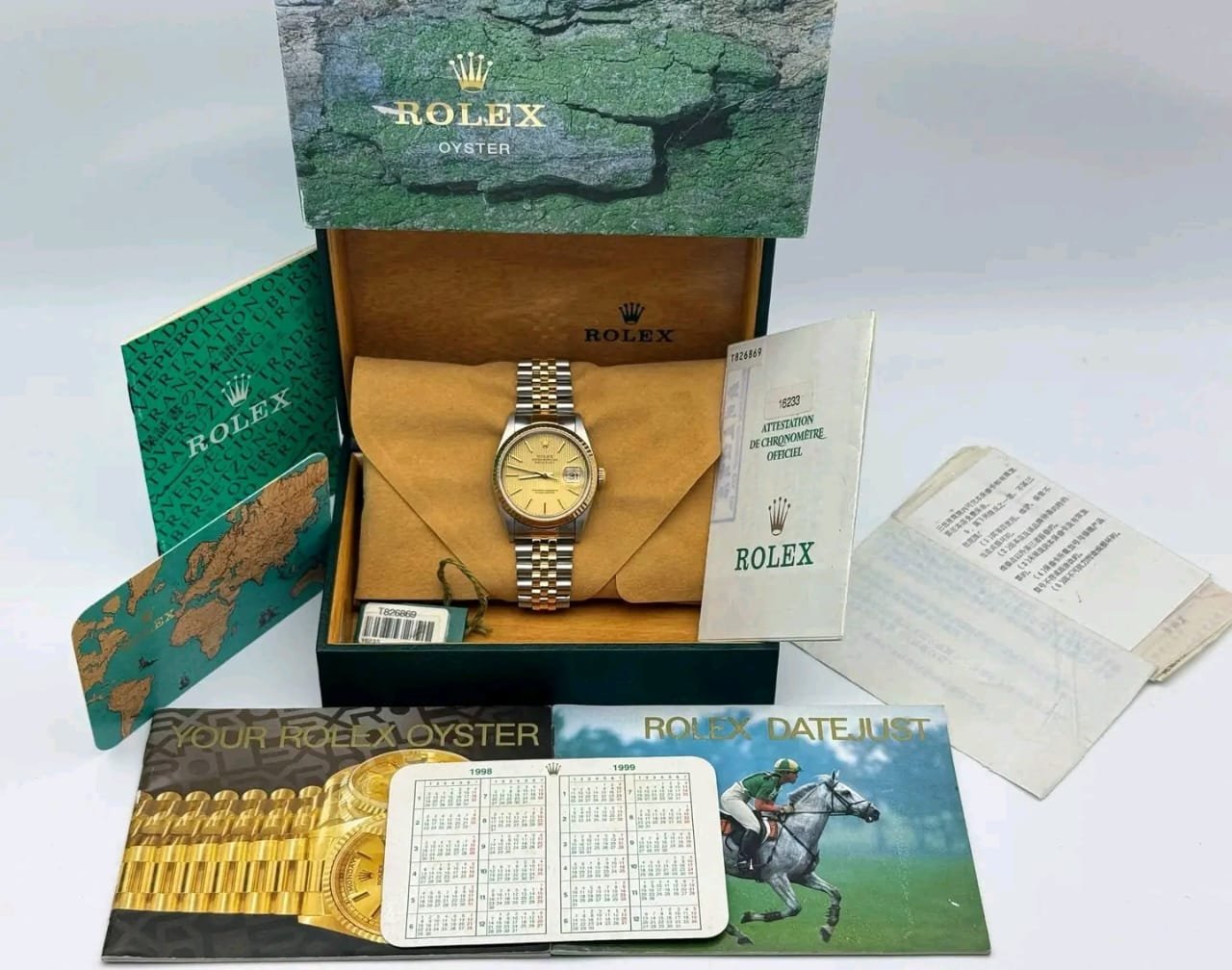 Rolex Datejust 16233 Full Set with Box & Papers