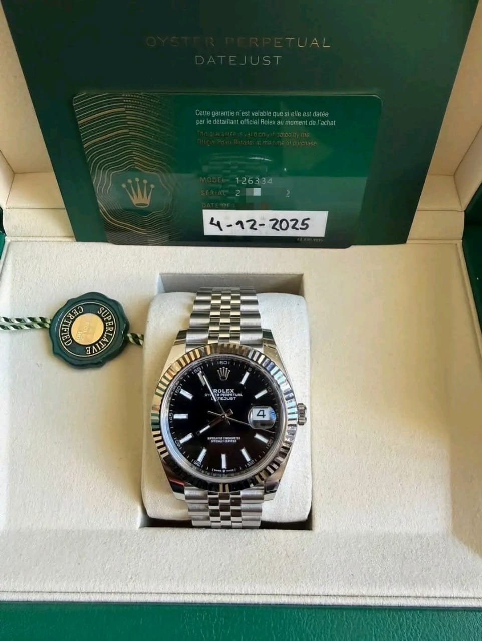 Rolex Datejust 41 Full Set with Original Box and Papers