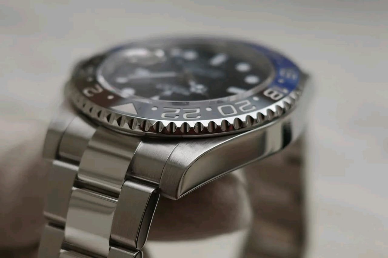 Rolex GMT-Master II 126710BLNR Side Angle View