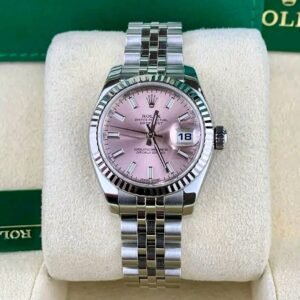 Rolex Ladies watches Datejust 179174 Pink Sunburst Dial Macro