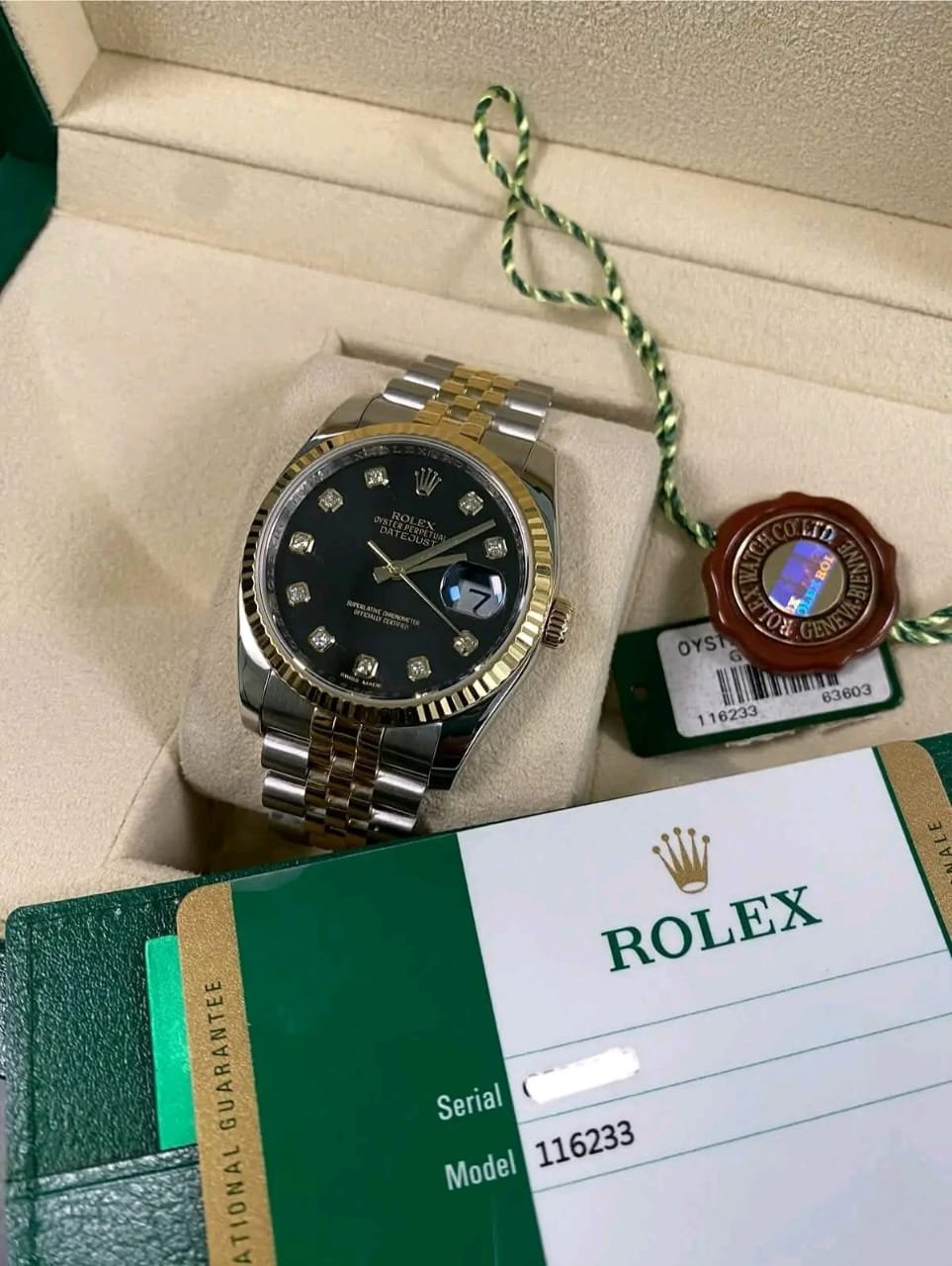 Rolex Datejust 116233 Full Set with Box, Papers, and Accessories