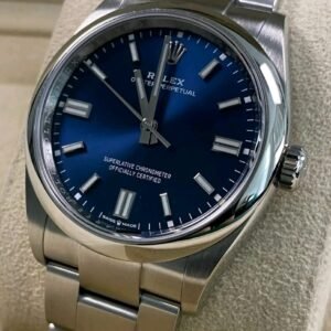 rolex bluesy​ Rolex Oyster Perpetual Case Front View