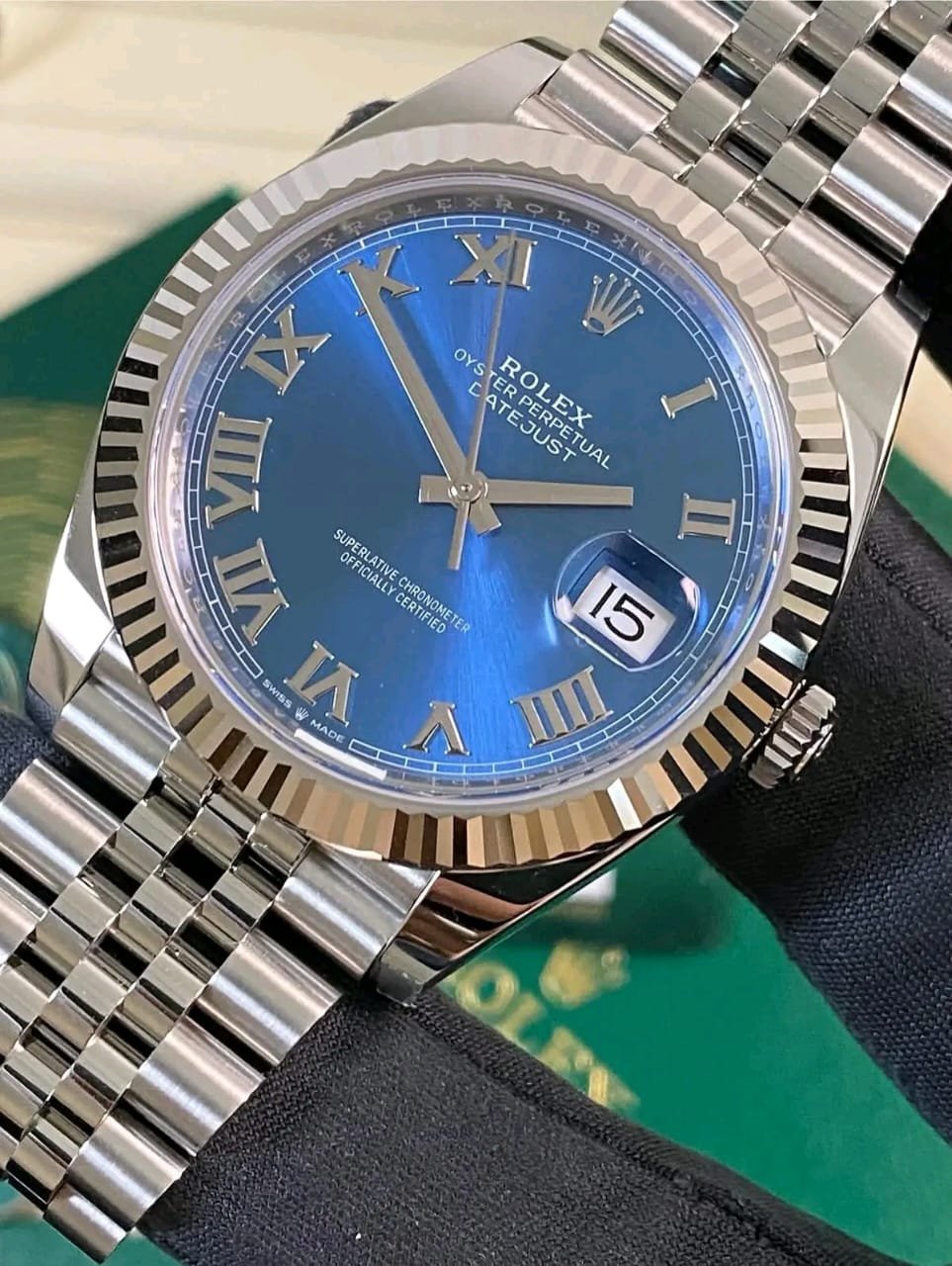Rolex Datejust 126334 Crown and Case Detail