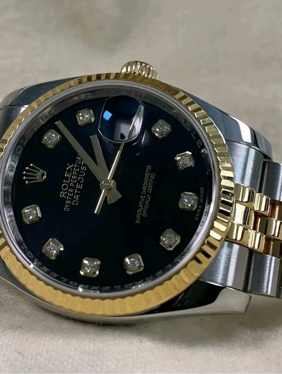 Rolex Datejust 116233 Date Window Close-Up