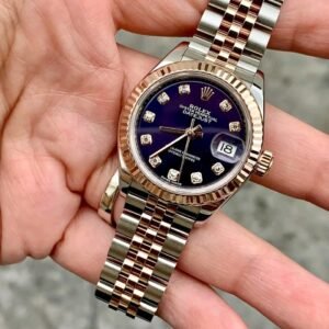 starbucks rolex Rolex Ladies Datejust Purple Diamond Dial Macro
