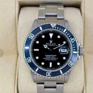 Rolex Submariner 16800 Black Dial Hero Shot bluesy rolex