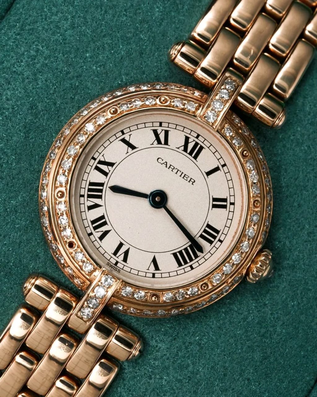 Cartier Panthere Vendome Front Dial Gold Diamond
